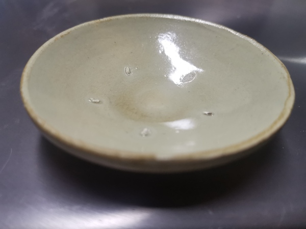 古玩陶瓷元代,磁州觀臺窯白釉淺碗拍賣,當前價格1666元