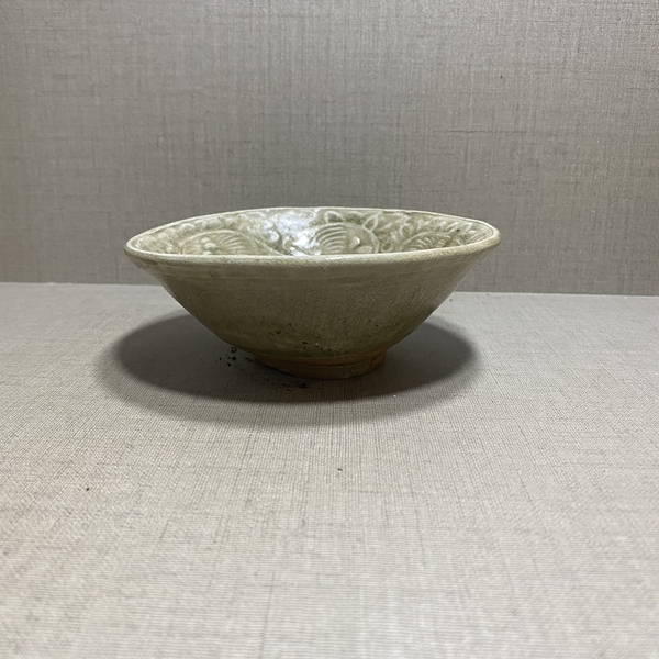 古玩陶瓷宋元耀州窯青釉碗拍賣,當前價格4680元