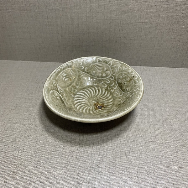 古玩陶瓷宋元耀州窯青釉碗拍賣,當前價格4680元