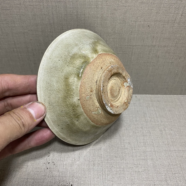 古玩陶瓷宋元耀州窯青釉碗拍賣,當前價格4680元