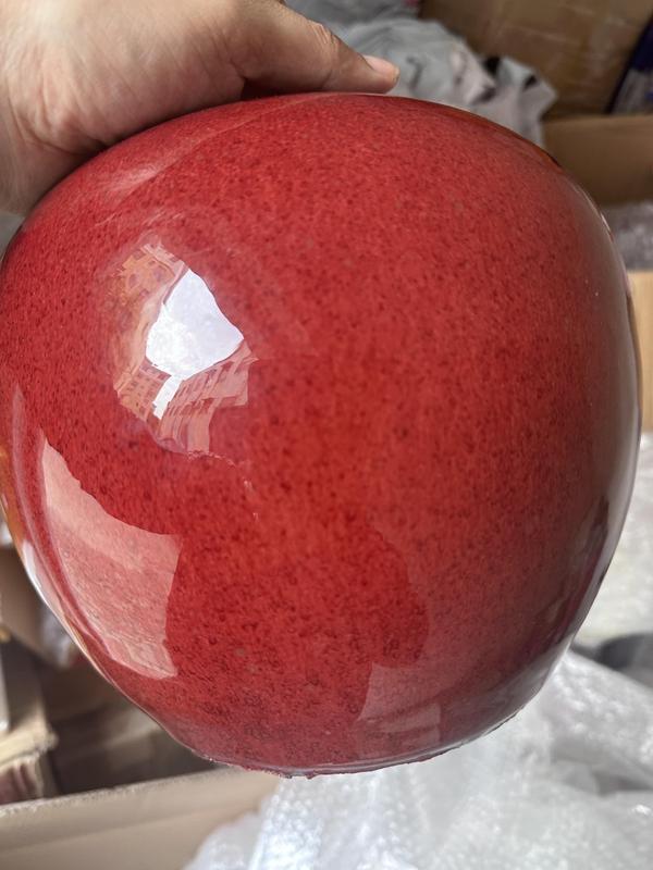 古玩陶瓷鈞紅釉西瓜蓋罐拍賣,當(dāng)前價(jià)格3500元