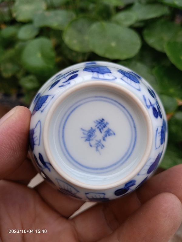 古玩陶瓷青花人物杯碟拍賣,當前價格0元