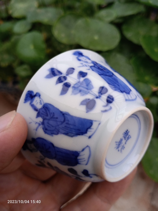 古玩陶瓷青花人物杯碟拍賣,當前價格0元