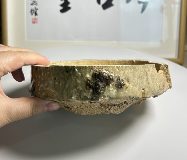 古玩陶瓷南宋 青白釉刻花水洗拍賣,當前價格480元
