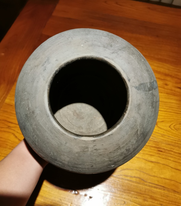 古玩陶瓷秦漢.灰陶缽拍賣,當前價格398元