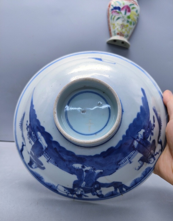 古玩陶瓷青花瓷福祿壽三星碗拍賣,當前價格290元