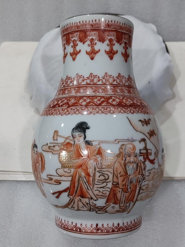 古玩陶瓷礬紅彩描金麻姑獻(xiàn)壽圖紋尊拍賣,當(dāng)前價(jià)格1588元