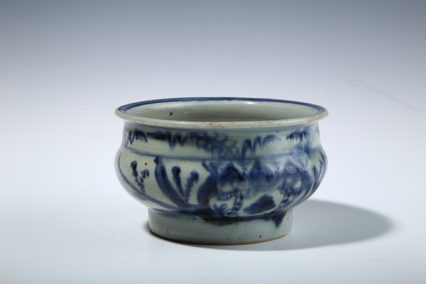 古玩陶瓷康熙青花香爐拍賣,當(dāng)前價(jià)格580元