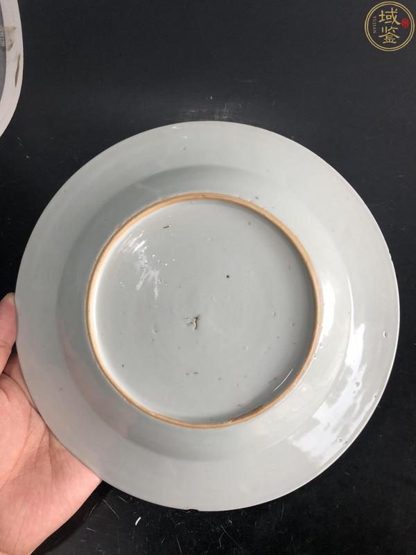 古玩陶瓷康熙青花暗刻紋盤拍賣,當前價格998元