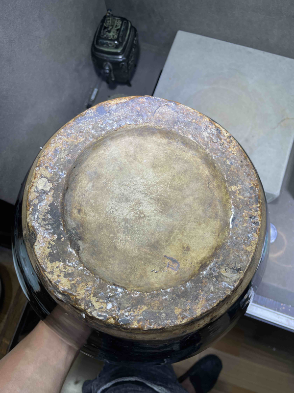 古玩陶瓷【明代】磁州窯黑釉四系高領罐【尺寸碩大】【收藏級】拍賣,當前價格0元