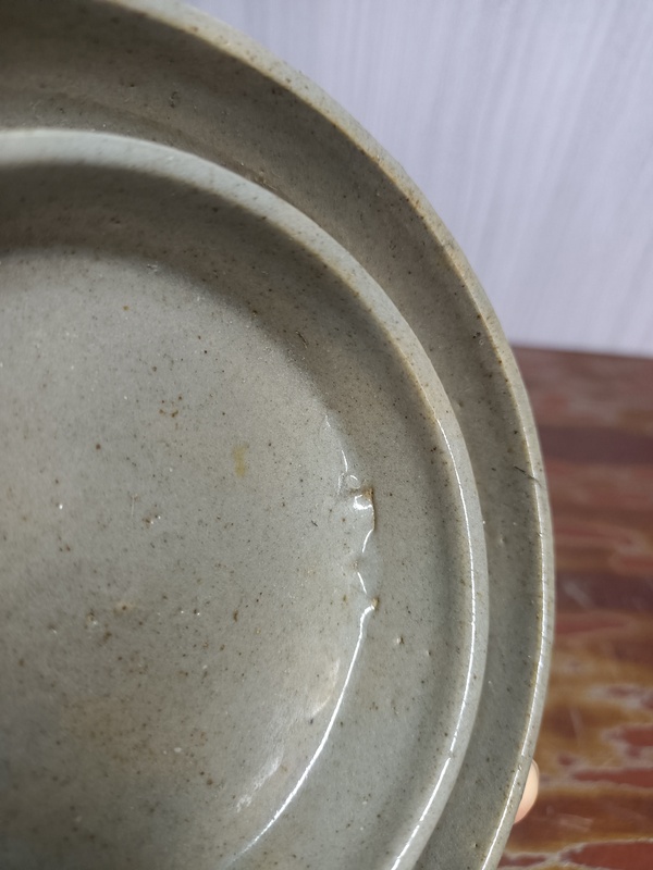 古玩陶瓷青釉茶托拍賣,當前價格688元