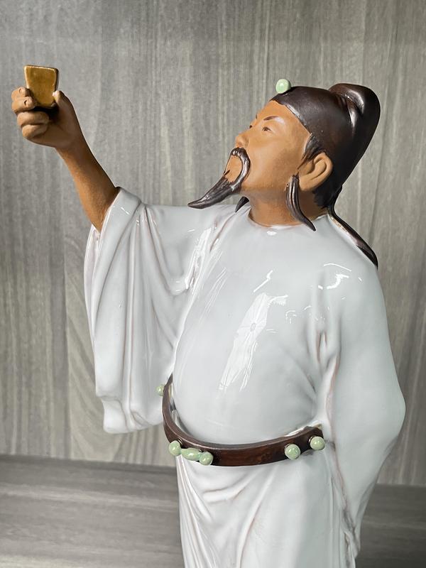 古玩陶瓷李白醉酒造像拍賣,當前價格3800元