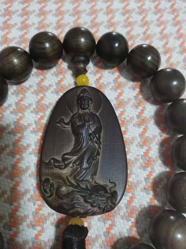 古玩雜項(xiàng)楠木手串觀音菩薩雕件拍賣,當(dāng)前價(jià)格900元