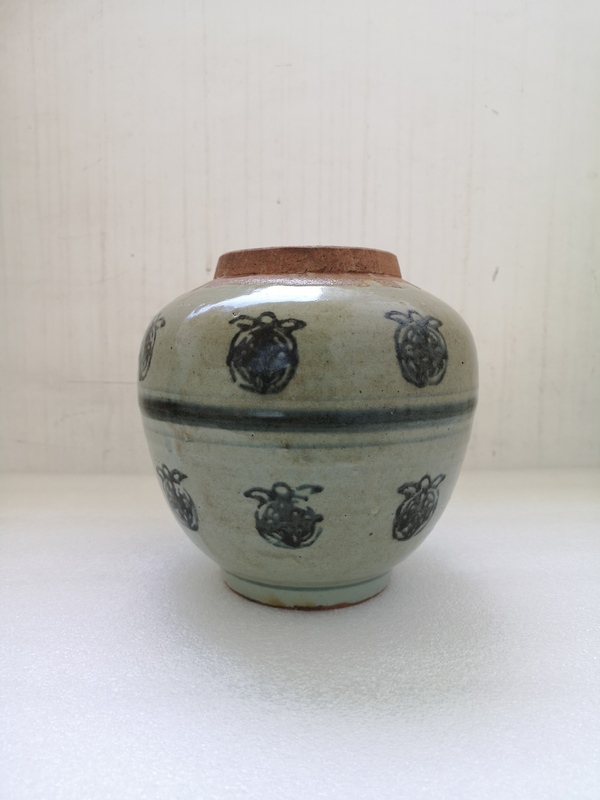 古玩陶瓷清代早期青花罐拍賣,當前價格789元