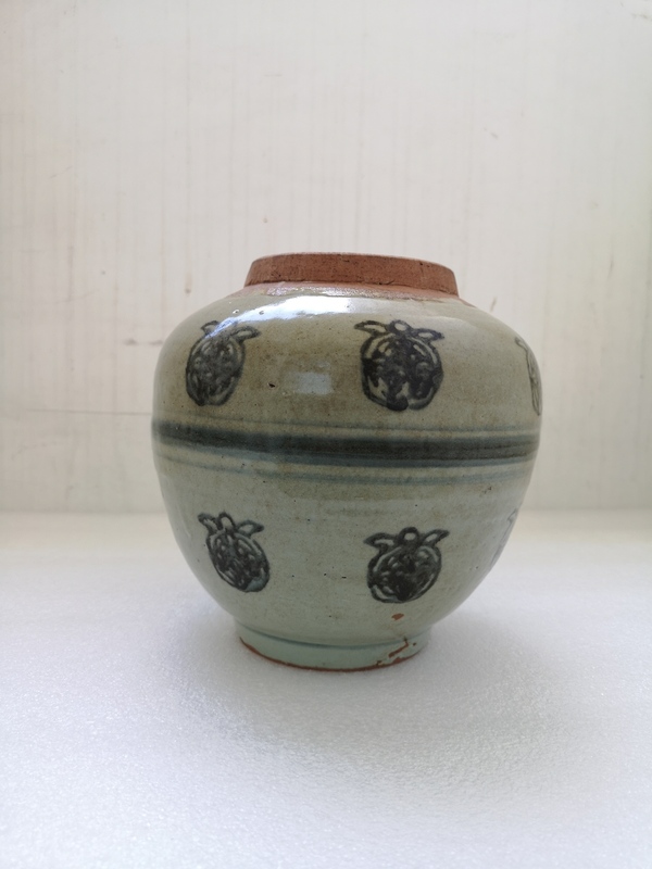 古玩陶瓷清代早期青花罐拍賣,當前價格789元