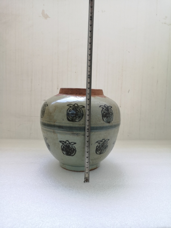 古玩陶瓷清代早期青花罐拍賣,當前價格789元