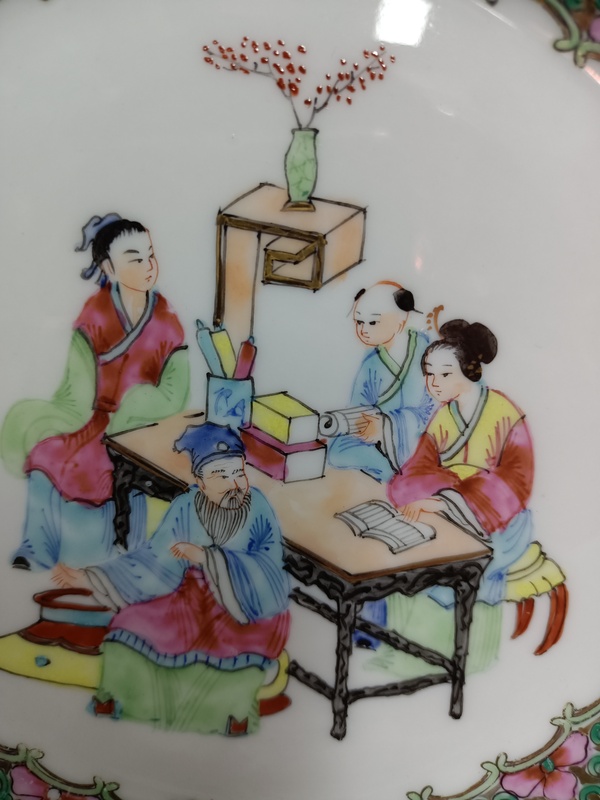 古玩陶瓷人物故事描金廣彩盤拍賣，當(dāng)前價格1688元