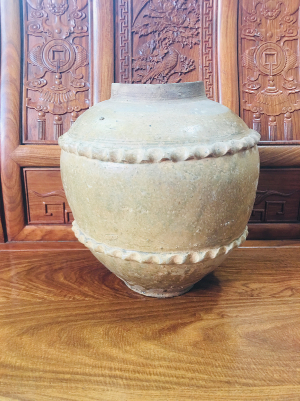 古玩陶瓷（館藏級）波浪釘青釉大罐（館藏精品）拍賣，當(dāng)前價格2588元