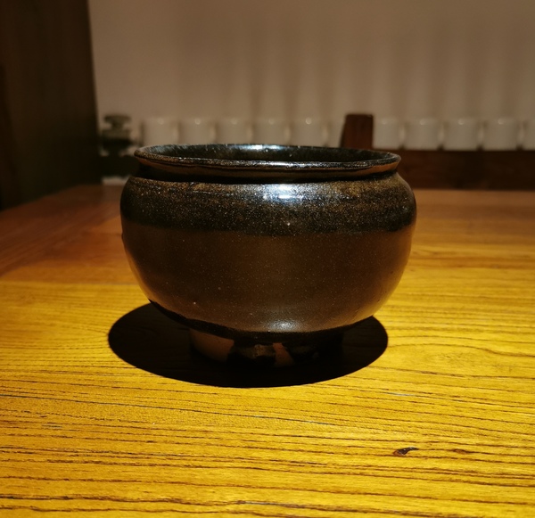 古玩轉(zhuǎn)賣金元磁州窯茶葉末釉茶入拍賣，當(dāng)前價(jià)格2200元