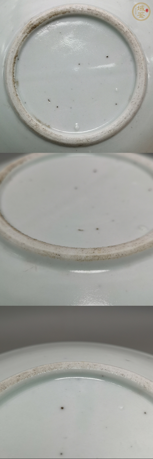 古玩陶瓷清晚·五彩花卉紋盤真品鑒賞圖