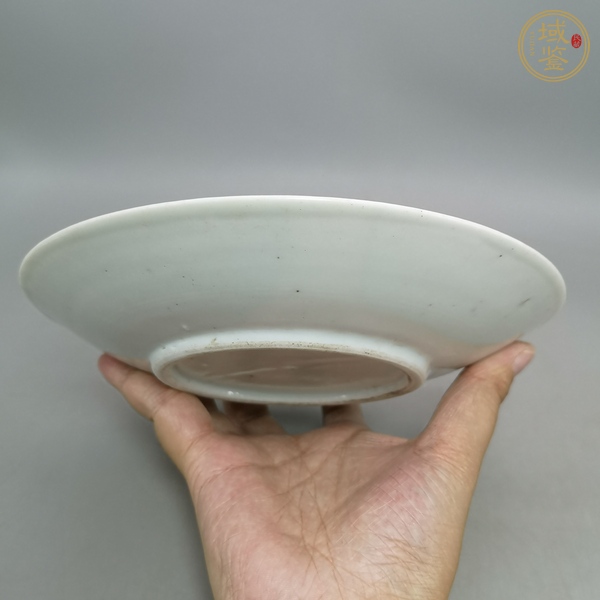 古玩陶瓷清晚·五彩花卉紋盤真品鑒賞圖