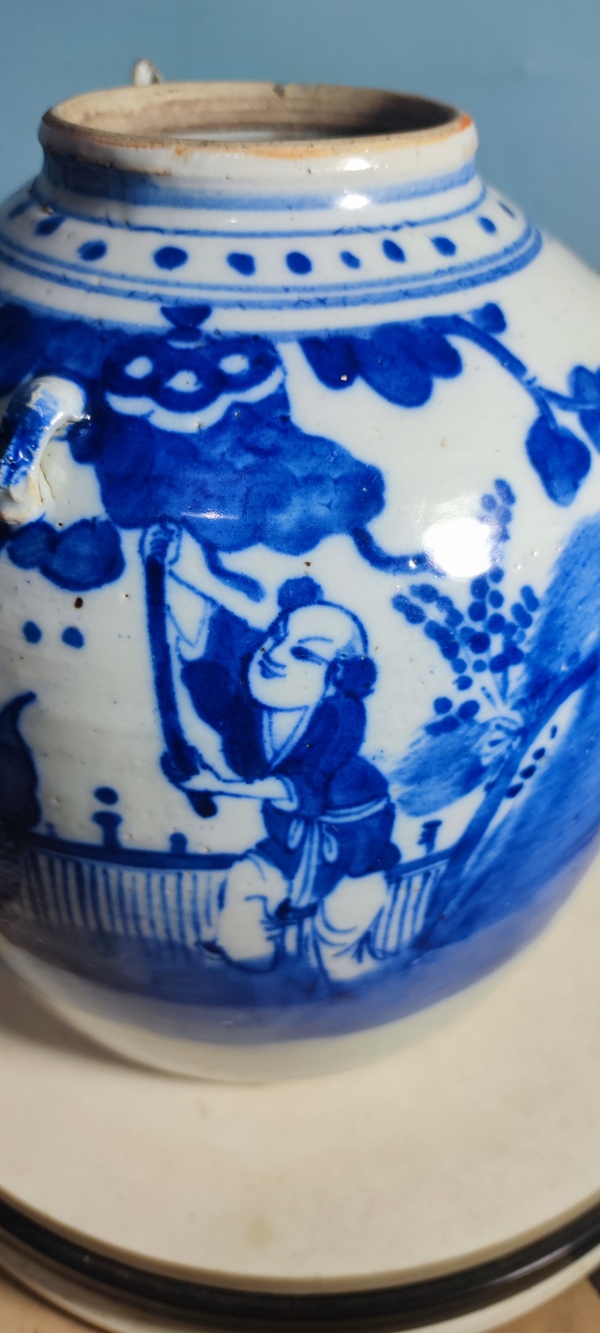 古玩陶瓷麒麟送子青花壺拍賣,當前價格2600元