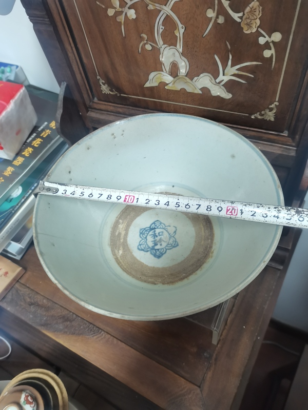 古玩陶瓷青花壽字紋大碗拍賣,當前價格3000元