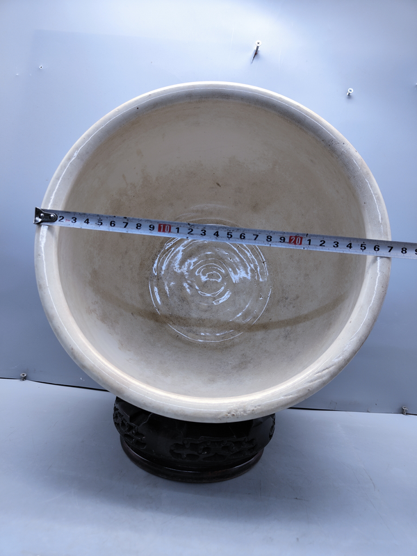 古玩陶瓷青花雙馬紋馬蹄尊拍賣,當前價格8600元