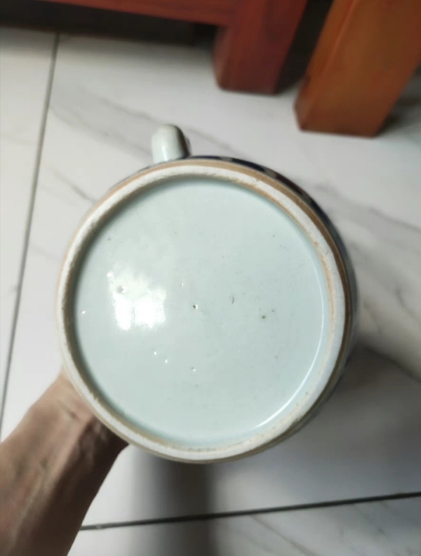 古玩陶瓷龍紋青花提梁壺拍賣,當前價格12000元