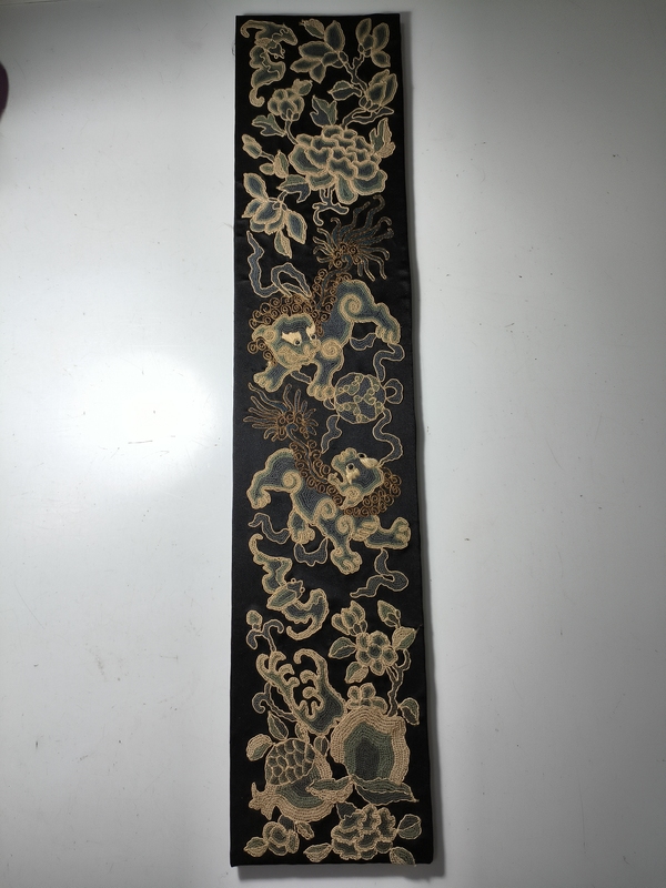 古玩雜項繡  繡品  補子    刺繡  緙絲  獅子  書房陳設(shè)拍賣，當(dāng)前價格2580元