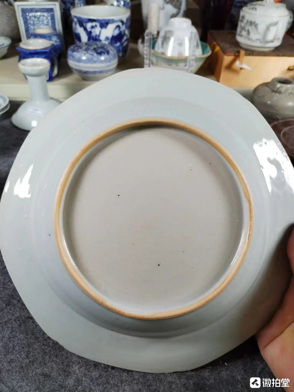 古玩陶瓷清乾隆·青花山水人物樓閣紋八方盤拍賣,當(dāng)前價格1999元