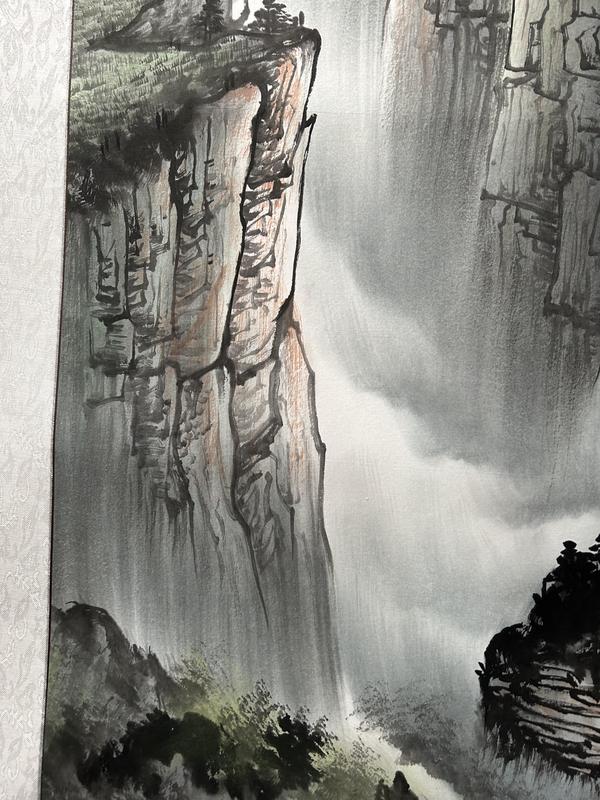 古玩字畫蔣洪建老師精品寫生《山水》拍賣,當(dāng)前價(jià)格788元