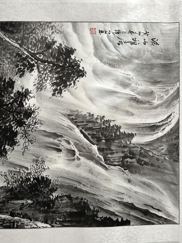 古玩字畫李仙山老師精品寫生《溪山雅居》拍賣,當前價格858元