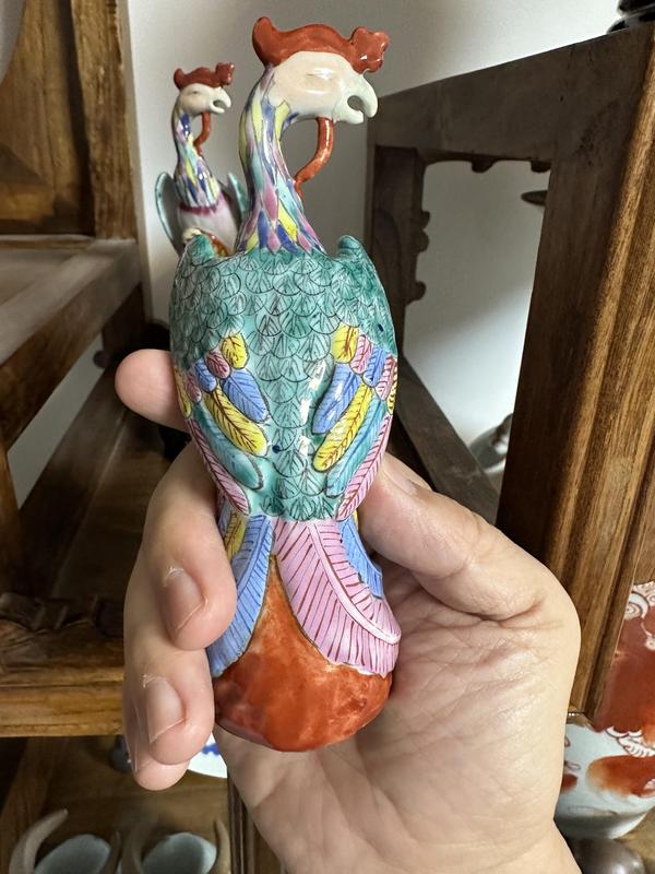 古玩陶瓷金生盛粉彩鳳凰塑像拍賣,當(dāng)前價(jià)格15800元