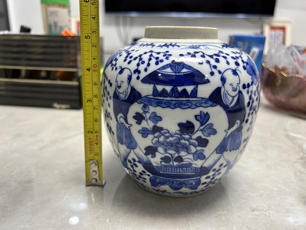 古玩陶瓷喜報平安青花罐拍賣,當前價格2000元