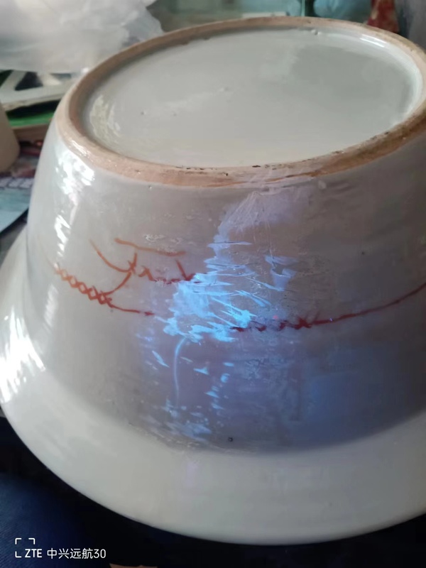 古玩陶瓷清代麒麟粉彩盆拍賣,當前價格12000元