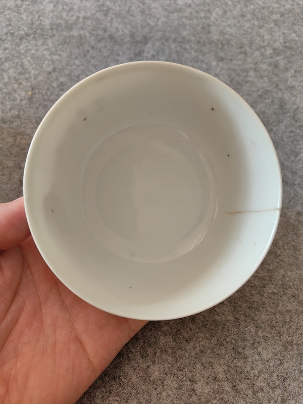 古玩陶瓷西廂記跳墻彩繪小碗拍賣,當前價格400元