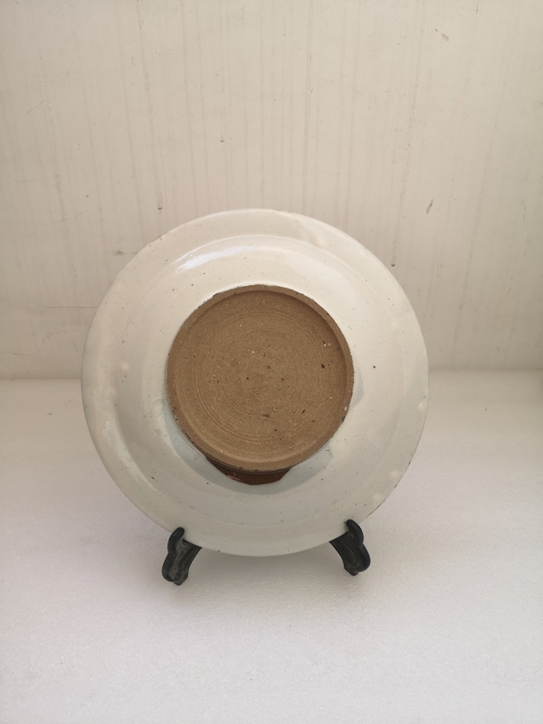 古玩陶瓷魚藻紋青花盤拍賣,當前價格480元