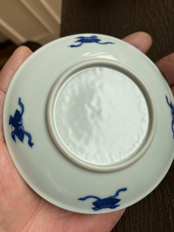 古玩陶瓷人物紋青花杯盤(pán)拍賣(mài)，當(dāng)前價(jià)格4200元