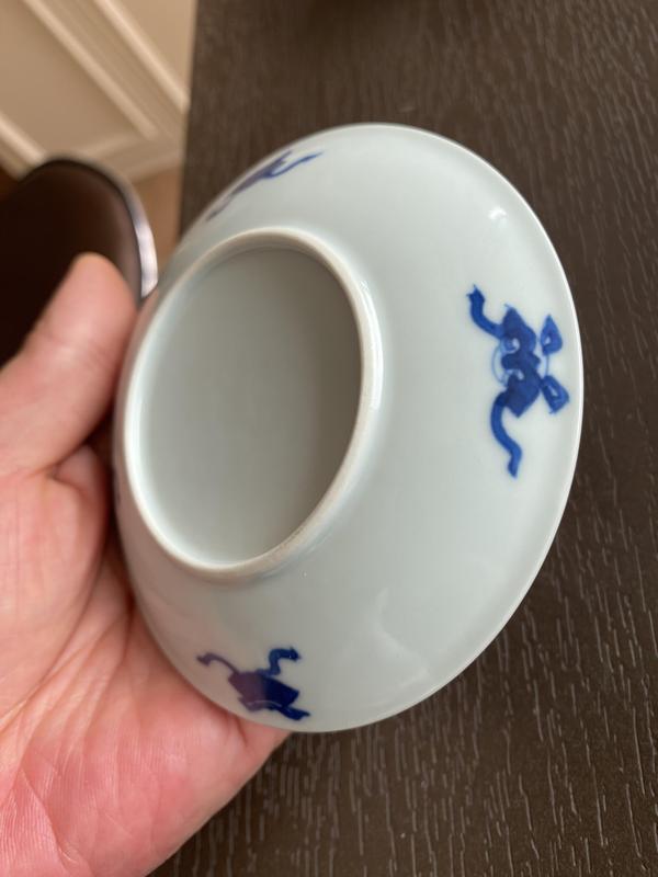 古玩陶瓷人物紋青花杯盤(pán)拍賣(mài)，當(dāng)前價(jià)格4200元