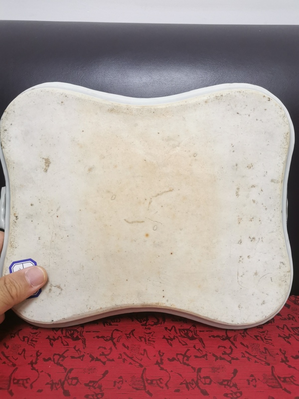 古玩陶瓷胭脂紅彩山水紋盤拍賣,當前價格2000元
