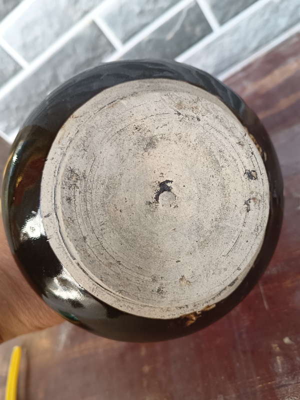 古玩陶瓷磁州窯黑釉葫蘆瓶拍賣,當前價格980元