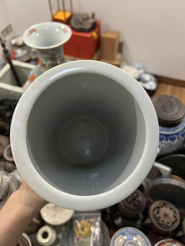 古玩陶瓷山水紋帽筒拍賣,當前價格399元