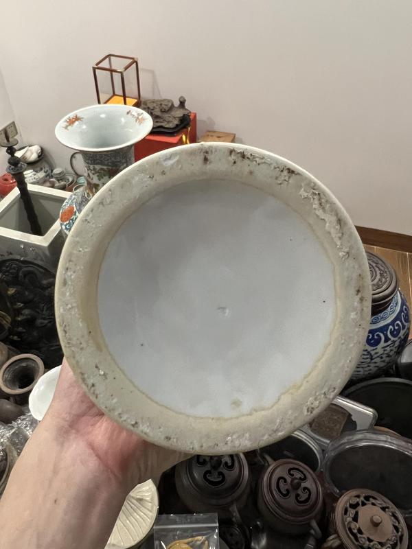 古玩陶瓷山水紋帽筒拍賣,當前價格399元