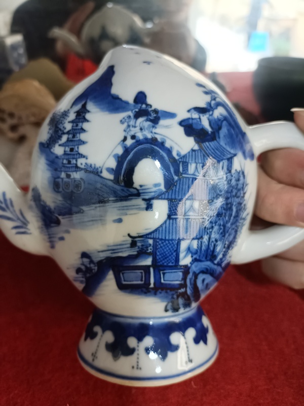 古玩陶瓷青花倒流壺拍賣,當前價格13888元