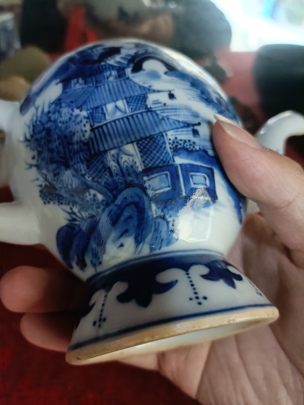 古玩陶瓷青花倒流壺拍賣,當前價格13888元