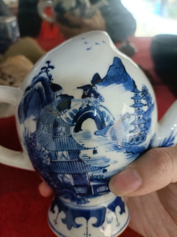 古玩陶瓷青花倒流壺拍賣,當前價格13888元