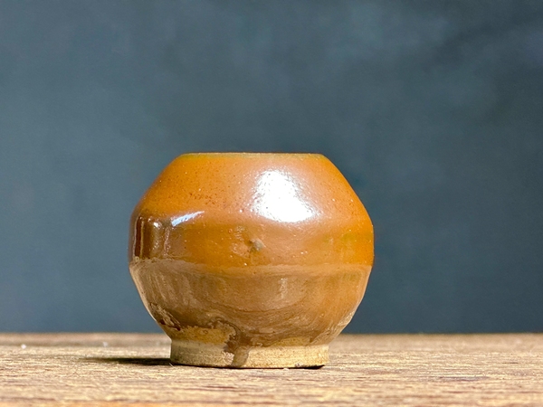 古玩陶瓷元代紫金釉精品雞心罐拍賣,當前價格1860元