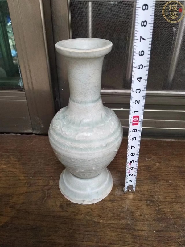 古玩陶瓷宋:青白釉模印花卉紋盤口瓶拍賣,當前價格57000元