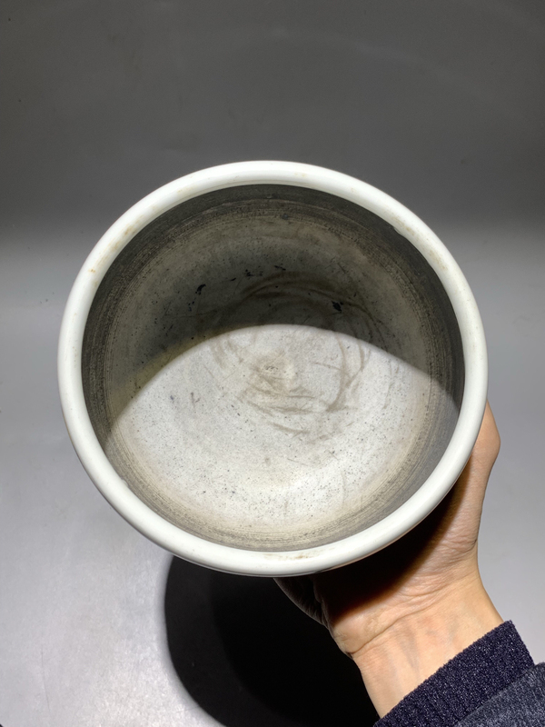 古玩陶瓷精美白釉大缽式香爐拍賣,當前價格3888元